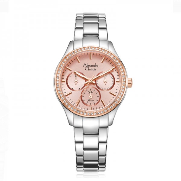 Alexandre Christie AC 2A66 Silver Rosegold Pink BFBTRPNRG